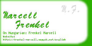 marcell frenkel business card